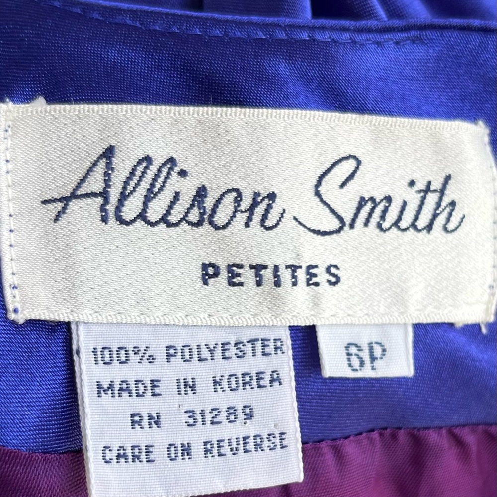 •Allison Smith• Vintage Royal Blue Event Dress - Size 6P - Picture 2 of 9